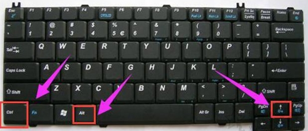 笔记本电脑屏幕倒过来或是横过来的恢复方法