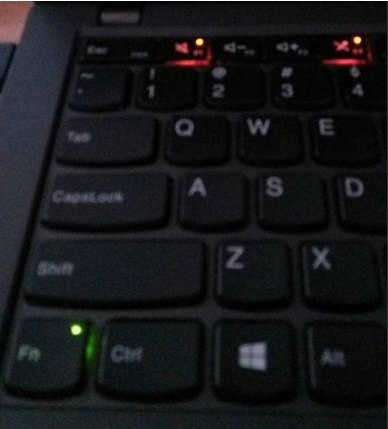 ThinkPad笔记本F1/F4指示灯一直亮着解决方法