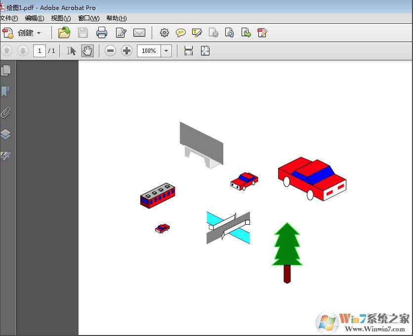 Win7将VSD文件转换为PDF文件的方法