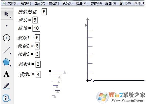 利用几何画板制作频率分布直方图的操作方法