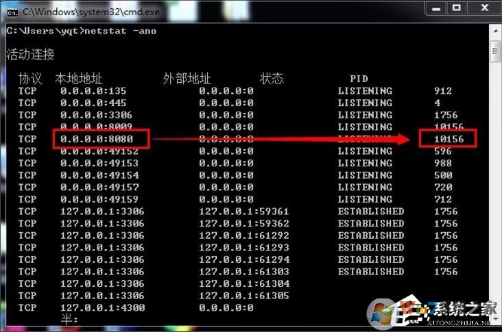 Win7系统8080端口被占用怎么解决?