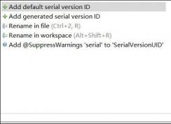 serialversionuid������ɣ�serialversionuid���ɷ��������ý���