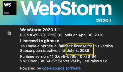 Webstorm激活码【定时更新】Webstorm激活码最新2020.11