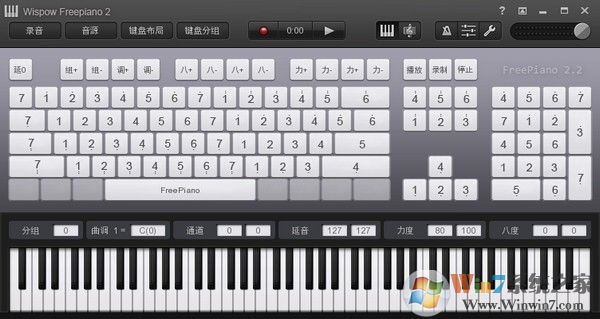 ���Ե���������Wispow Freepiano(���̸�������)v2.2.1������ɫ��