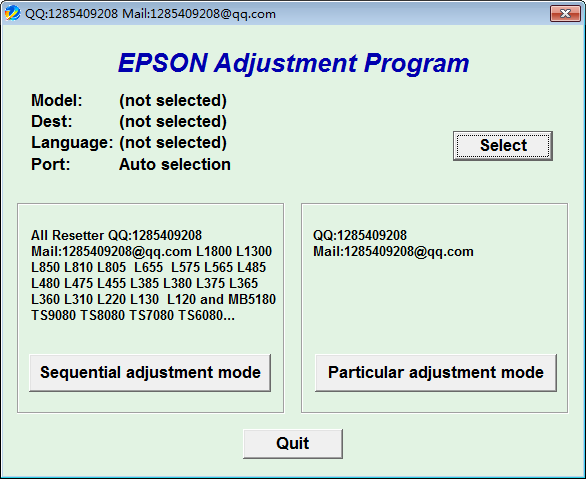 ��������������Epson Adjustment Program v1.0.7��Ѱ�