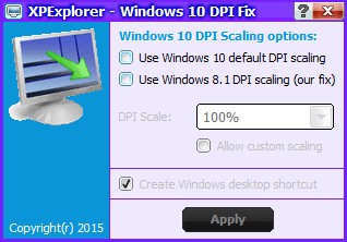 ���׽��win10����ģ������(Windows10 DPI FIX)��ɫ��