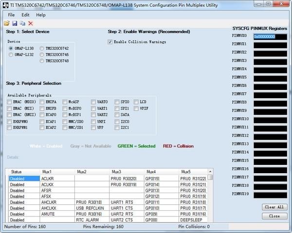 �ܽŸ��ù�������_TI Pin Multiplex Utility(��Ƭ���ܽŸ���)��ɫ��