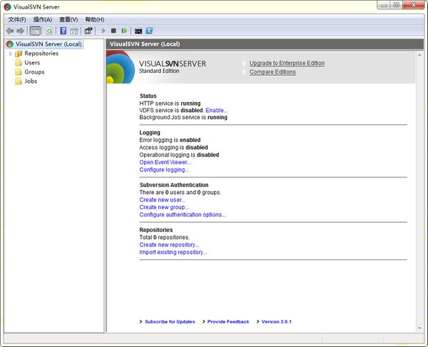 SVN���������_VisualSVN Server(����SVN����˹���)��ɫ��