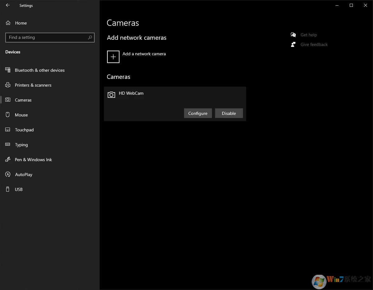 Win10设置中添加摄像头设置功能!