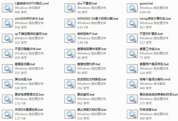 �������ļ�����_BAT�������ļ�(50��ϼ�)