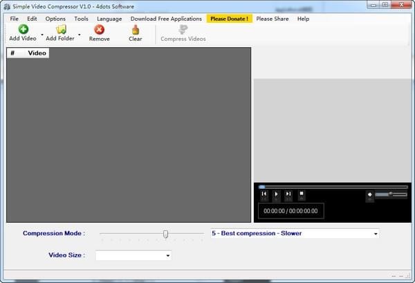 Simple Video Compressor(��Ƶѹ������)���� V3.5�ƽ��