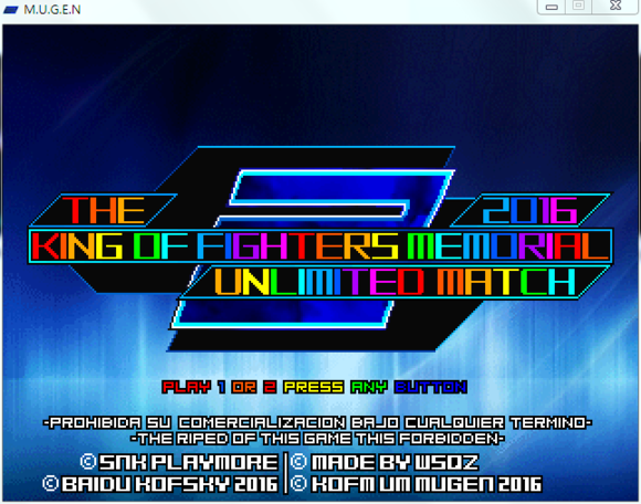 ȭ��Mugen����_Kof Mugenȫ�����������İ�