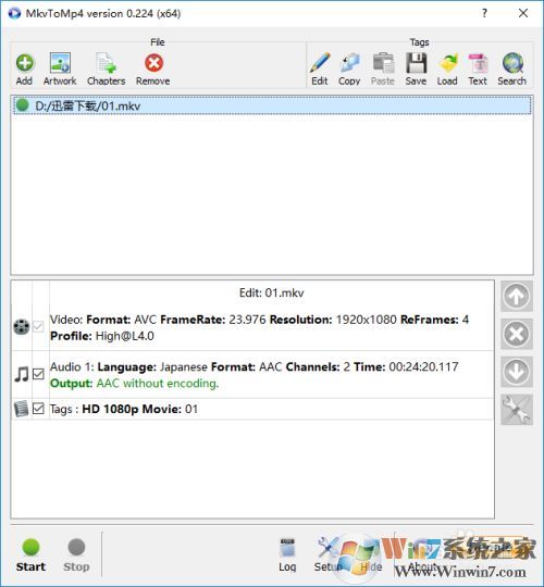 MKVתMP4ת����(MkvtoMp4) 1.225������ɫ��