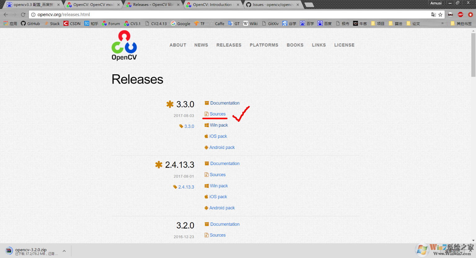 OpenCV For Windows V3.3 �ٷ���