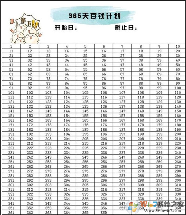 365���Ǯ�ƻ���������|52�ܴ�Ǯ�ƻ�����ģ��