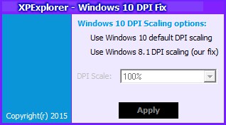 Win10����ģ���޸�����(Windows 10 DPI Fix) V1.0��ɫ��