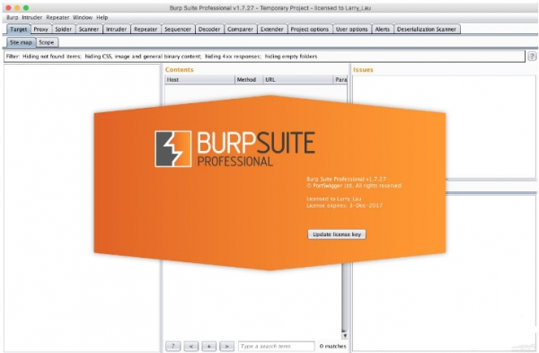 BurpSuite�ƽ������|��͸���Թ���BurpSuite Pro V1.7.26�������ڰ�