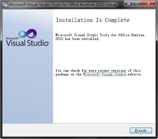 VSTO���߰�Microsoft Visual Studio Tools for Office Runtime 2010�ٷ���
