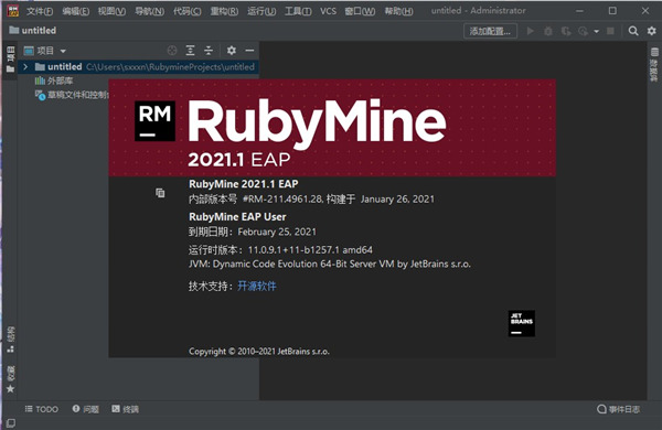 RubyMine������� V2021.3���İ�