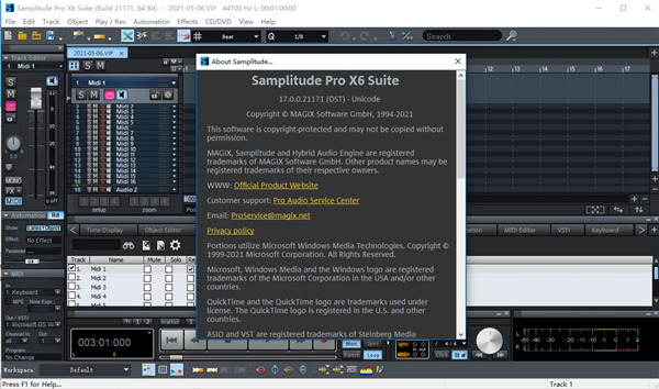 Samplitude Pro��Ƶ�������� v12.0.0.59��ɫ������