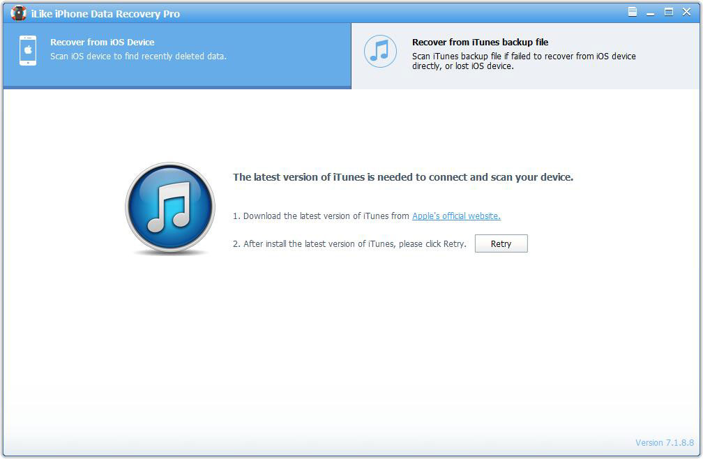 iLike iPhone Data Recovery Proƻ���ֻ����ݻָ� v7.5��Ѱ�