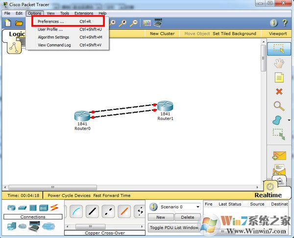 ˼��ģ����(Cisco Packet Tracer)��ͼ