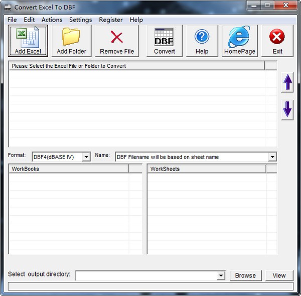 Convert Excel to DBF(ExcelתDBF) v29.12.26��ɫ��