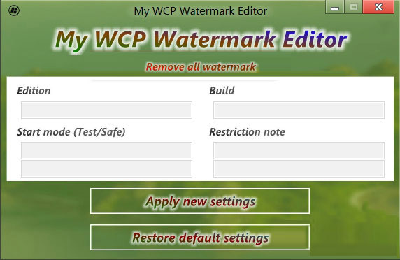 My WCP Watermark Editor(ȥˮӡ����) V1.1��ɫӢ�İ�