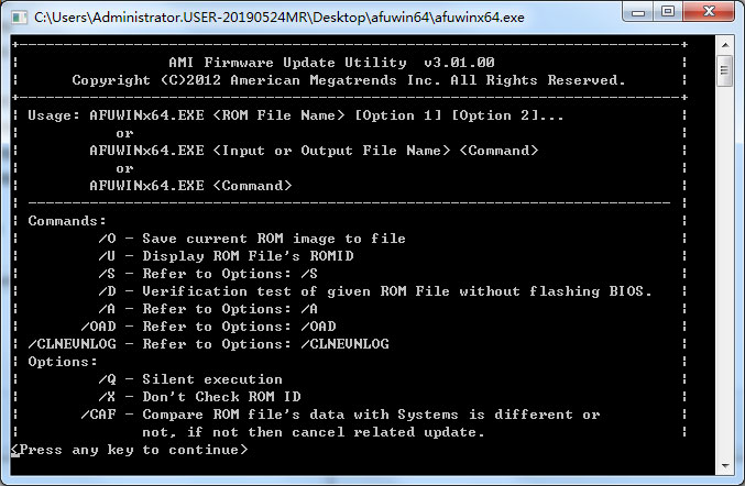 AMI Aptio AFU(BIOSˢ�¹��߰�) V3.01 ��ɫ��