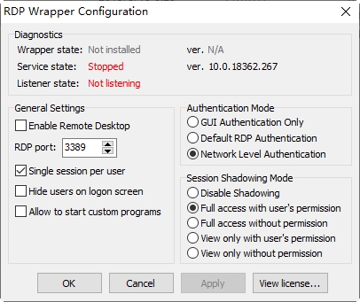 RDPWrap(���û�Զ�̵�¼����) V1.6.2�ٷ���