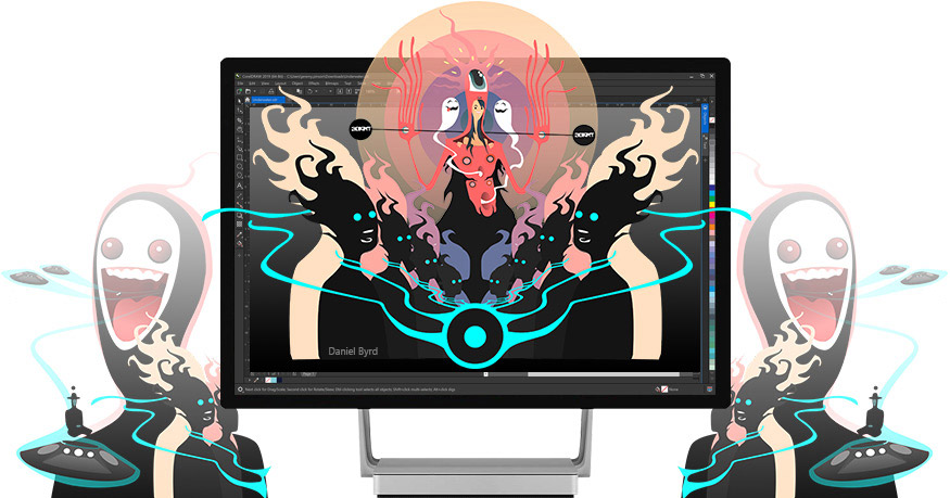 CorelDRAW Graphics Suite 2019(CDR2019) V21.0��ɫ�ƽ��