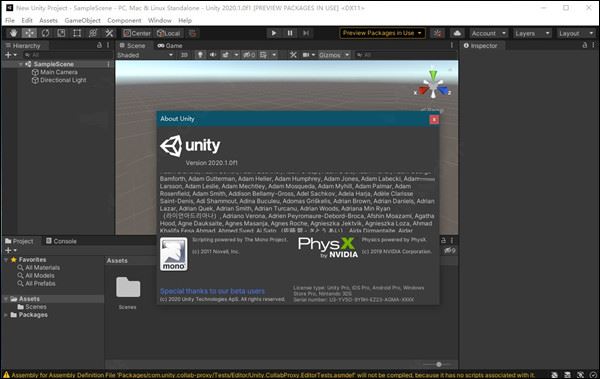 Unity Pro 2020.1 f1(��Ϸ����)64λ ���İ�