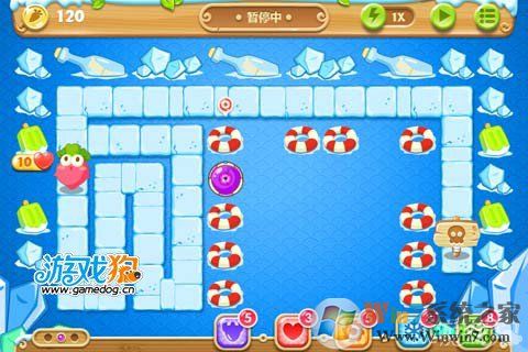 保卫萝卜2第35关攻略 水晶萝卜需打两次3