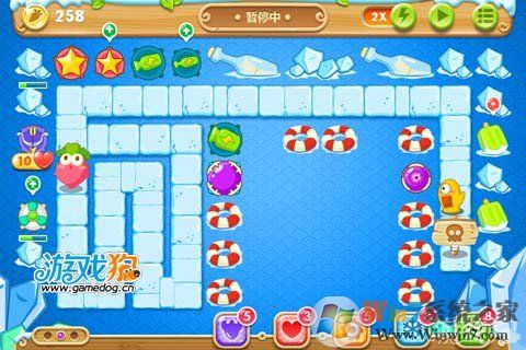 保卫萝卜2第35关攻略 水晶萝卜需打两次6