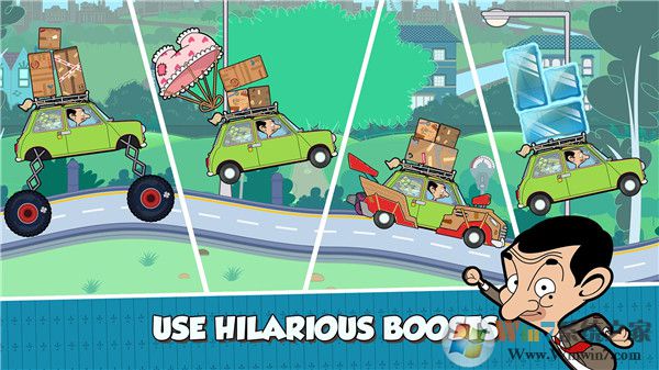 憨豆先生送快递