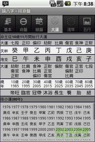 论八字APP