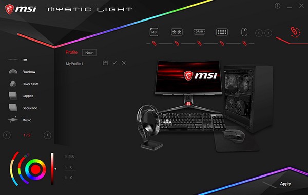 MSI Mystic Light(΢��RGB�ƹ��������) V3.0.0.46�ٷ���