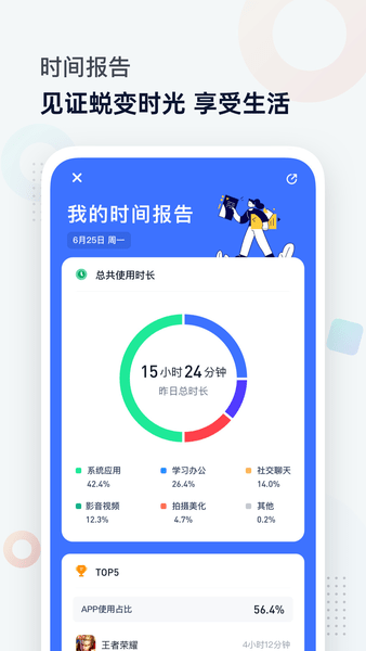 手机屏幕时间管理软件 屏幕时间管理app