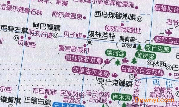 内蒙古自治区旅游地图高清全图