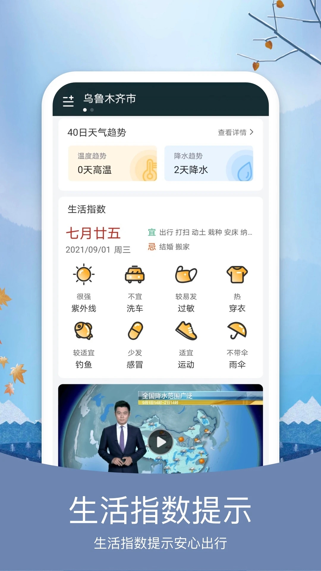 橘子天气APP