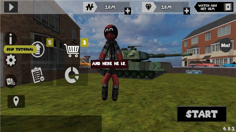 火柴人绳索英雄无限金币版