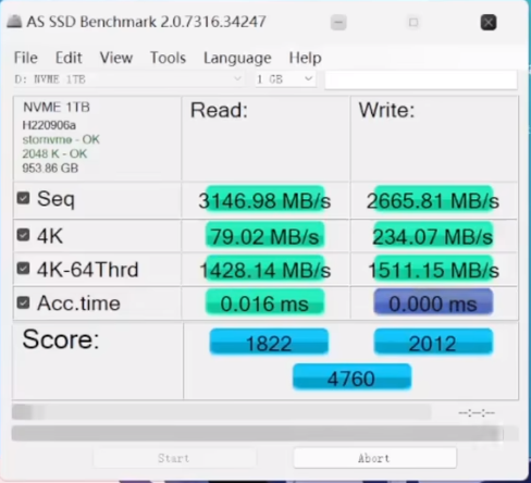 AS SSD BenchmarkӲ�����ܲ��Թ���