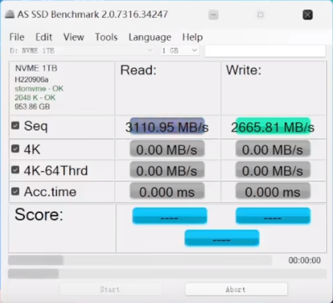 AS SSD BenchmarkӲ�����ܲ��Թ���