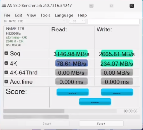 AS SSD BenchmarkӲ�����ܲ��Թ���