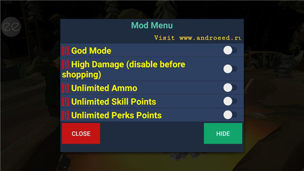 步行僵尸2内置游戏菜单